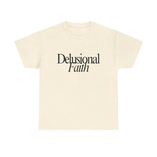 Delusional Faith Beige Lifestyle T-Shirt