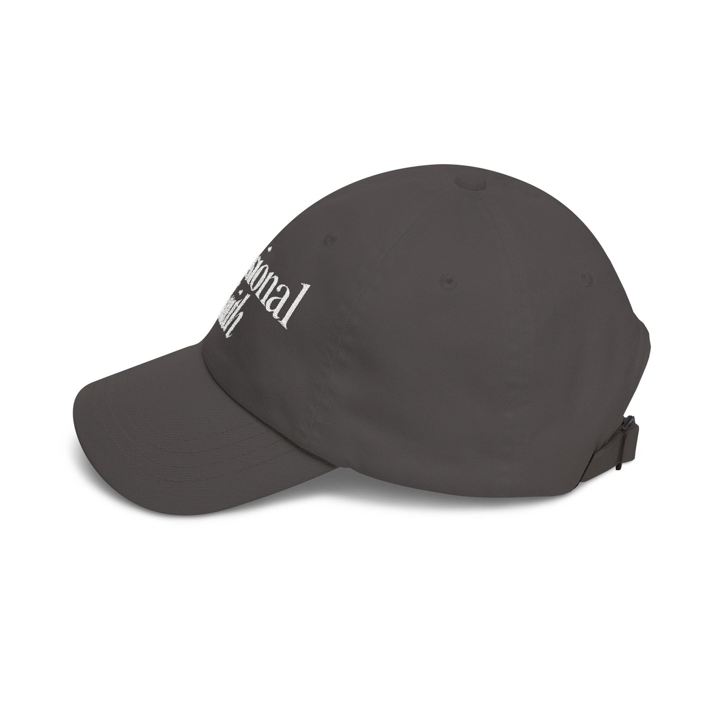 Delusional Faith Dark Grey Dad Cap – Faith Based Streetwear Hat