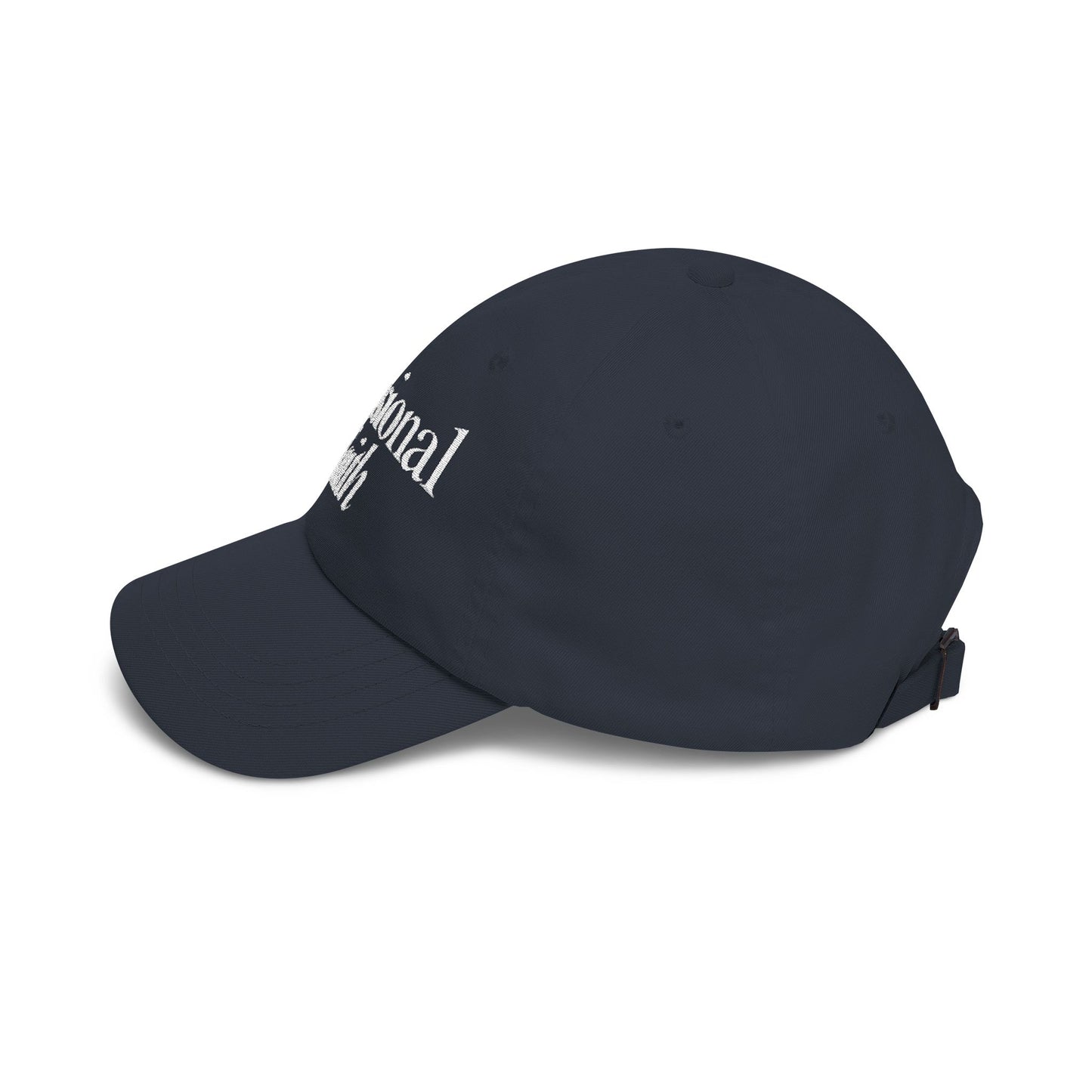 Delusional Faith Navy Blue Dad Cap – Faith Based Streetwear Hat