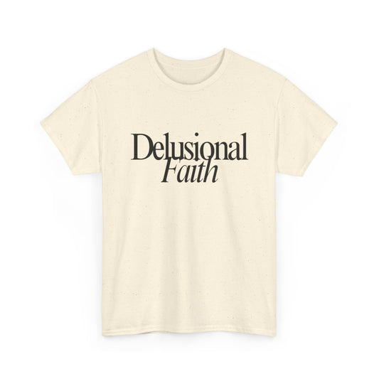 Delusional Faith Beige Lifestyle T-Shirt