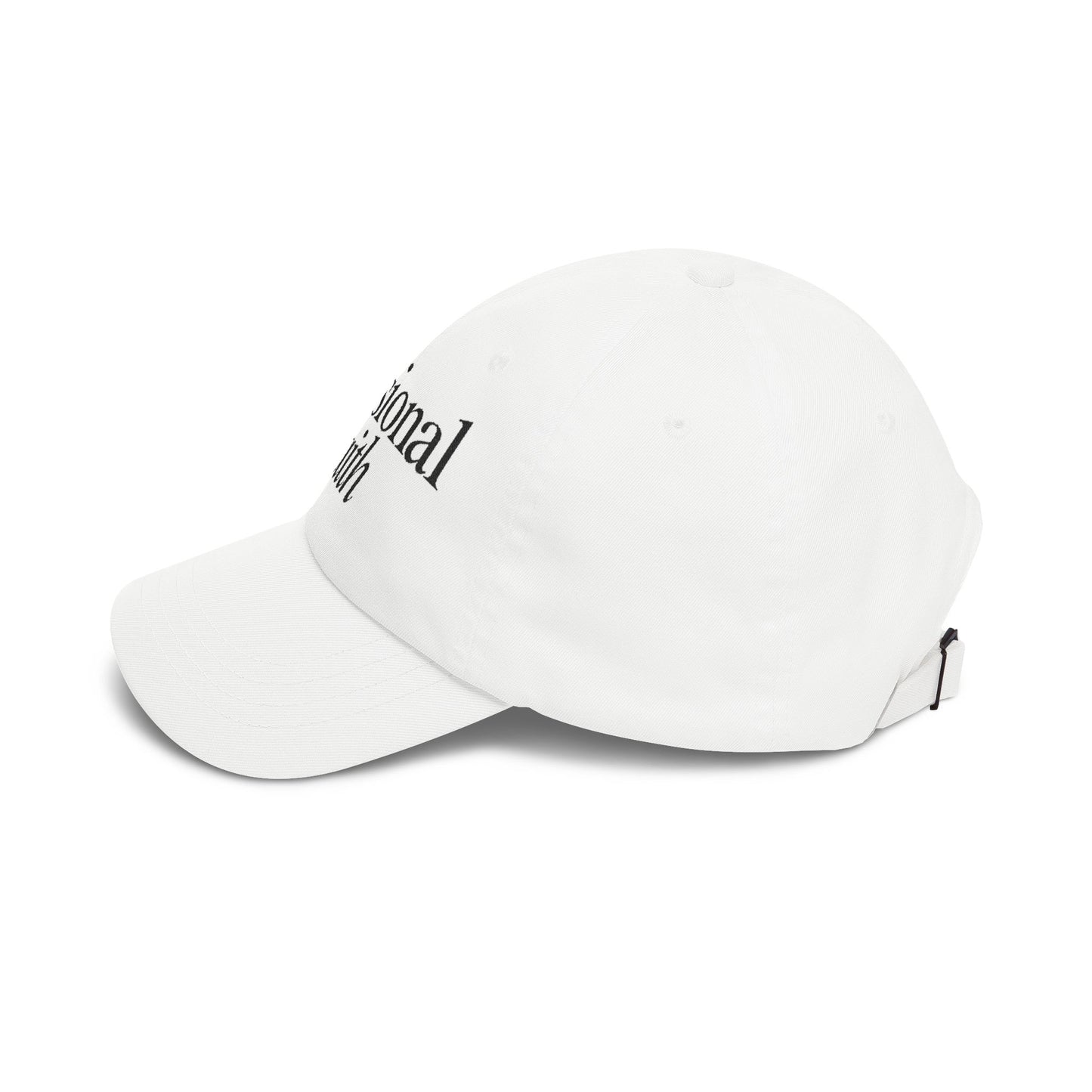 Delusional Faith White Dad Cap – Faith Based Streetwear Hat