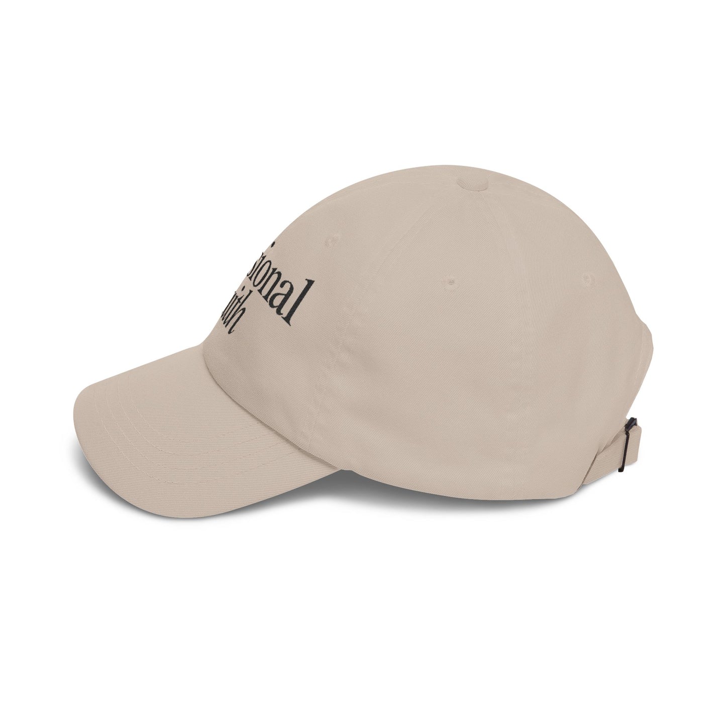 Delusional Faith Beige Dad Cap – Faith Based Streetwear Hat